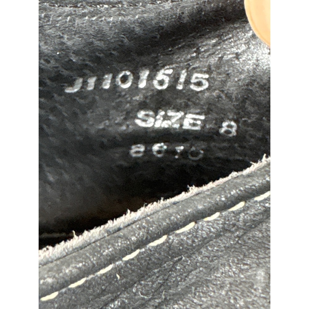 Dr. Martens England Black Nubuck / Suede Mary Jane T-Strap Cutout Shoes Vintage - Picture 10 of 10
